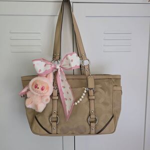 Coach Y2K Signature Tote Tan